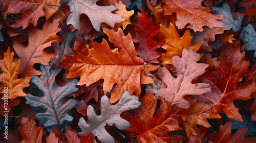 autumn leaves on the ground