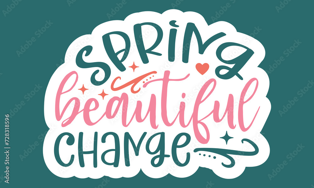 Spring awakening Sticker Design