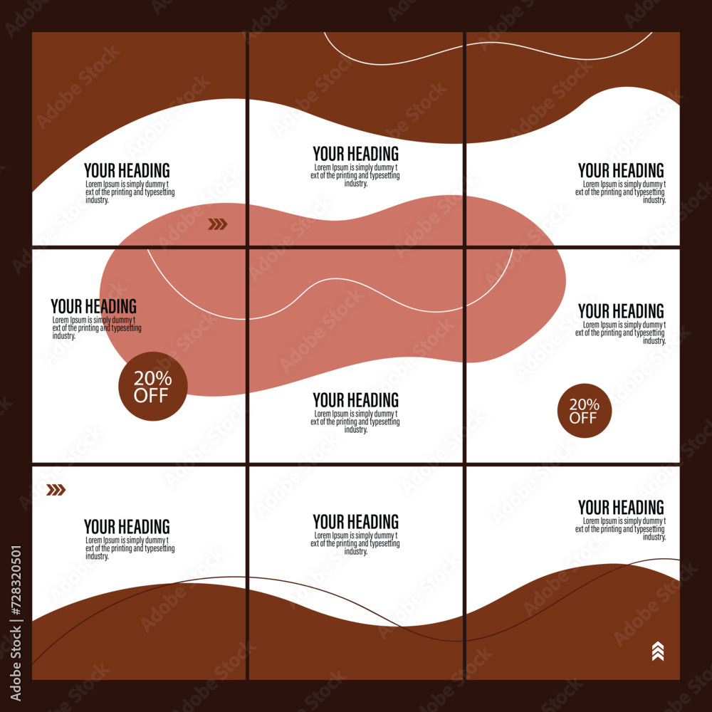 Puzzle Style Social Media Set