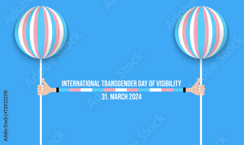 Hands and inscription international day of visibility