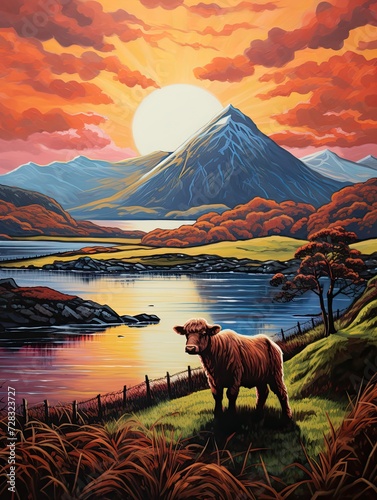 Scottish Isles Beauty: Captivating Highland Artwork Inspired by the Majestic Islands © Michael