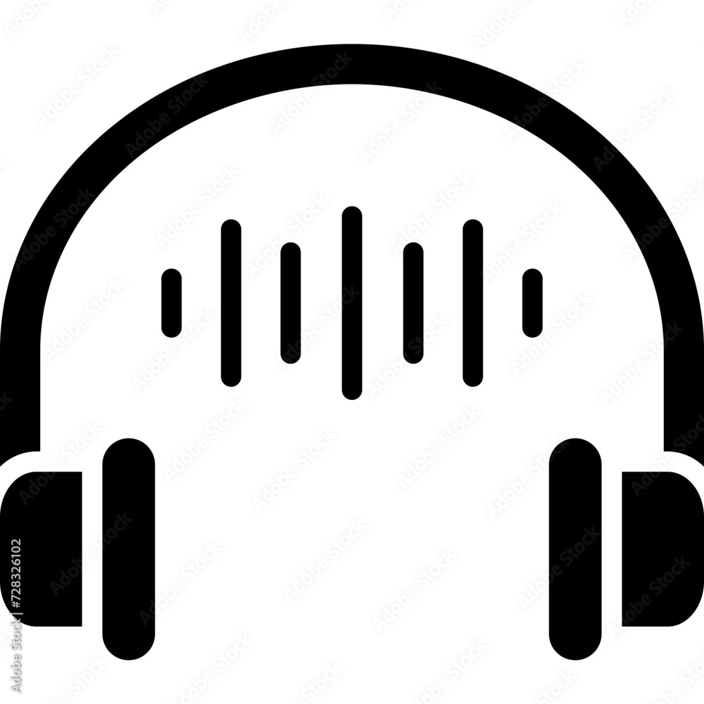 Obraz premium Audio Headset Icon