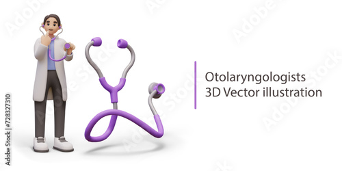 Doctor hold stethoscope and ready to help patients