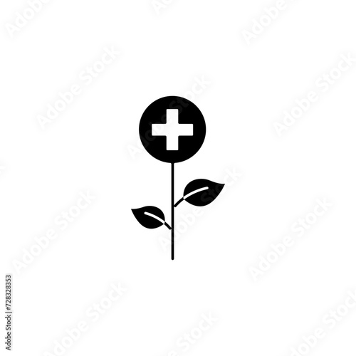 natural medicine concept line icon. Simple element illustration. natural medicine concept outline symbol design.