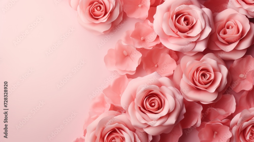 abstract minimalist background with rose flowers. abstract minimalist background with rose flowers.