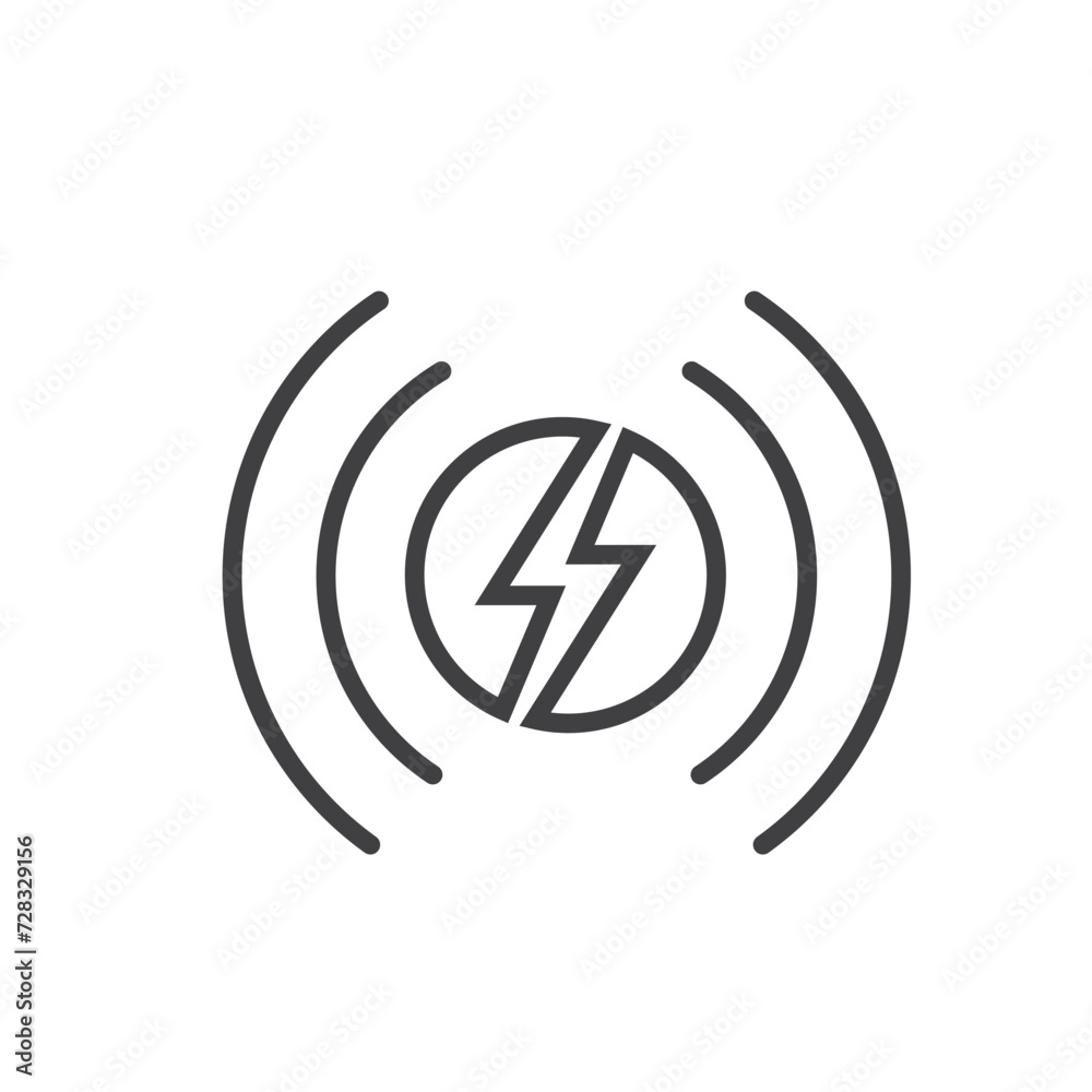 wireless charger icon vector element design template wireless charger icon vector element design template