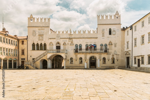 Slovenia, Coastal-Karst, Koper, Praetorian Palace at Presernov Trg square photo