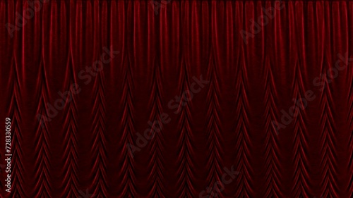 Wallpaper Mural 3D rendering of a red theater curtain Torontodigital.ca