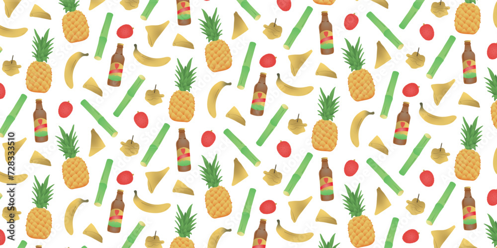 Pattern - Nourriture exotique Pattern - Nourriture exotique