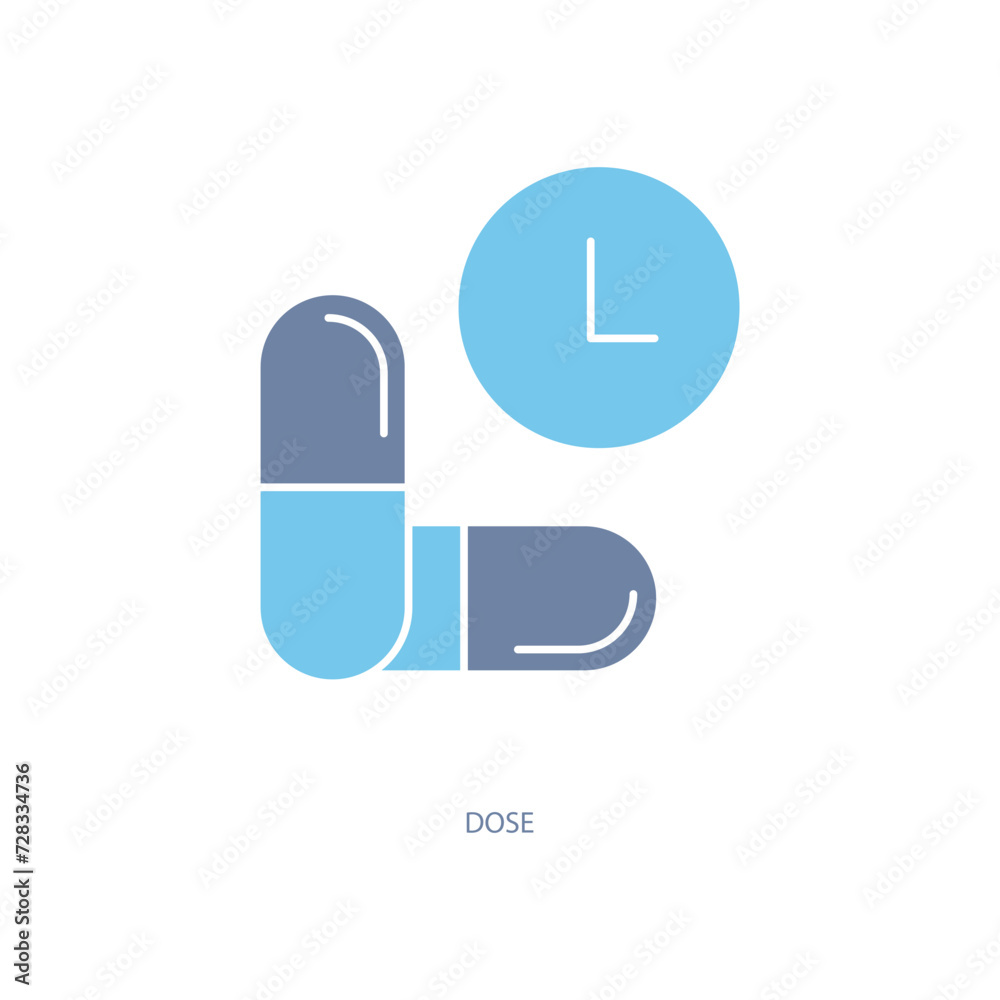 dose concept line icon. Simple element illustration. dose concept outline symbol design. dose concept line icon. Simple element illustration. dose concept outline symbol design.