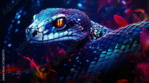  Snake animal abstract wallpaper. Contrast background