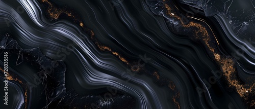 Ultra realistic polished and sleek black onyx texture background. generative AI 