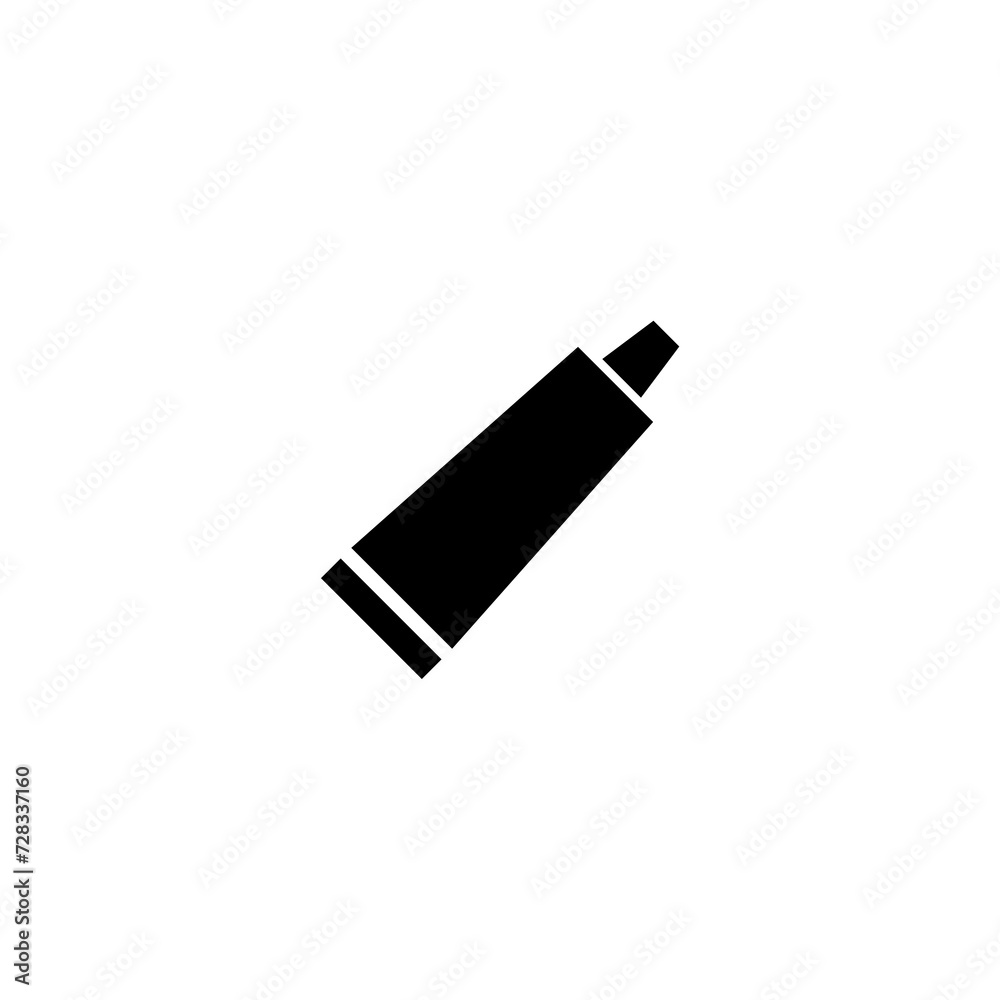 Toothpaste tube icon isolated on white background Toothpaste tube icon isolated on white background