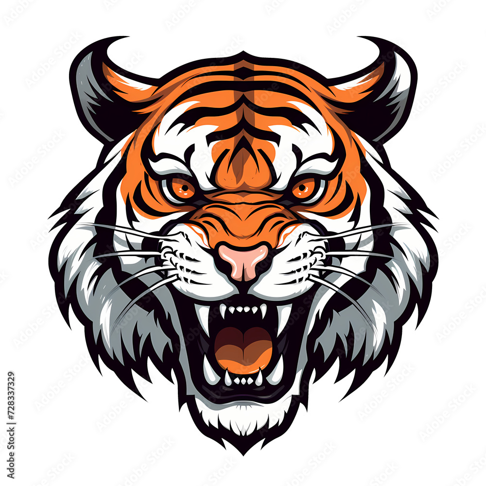 Tiger art illustrations for stickers, logo, tshirt design, poster etc
