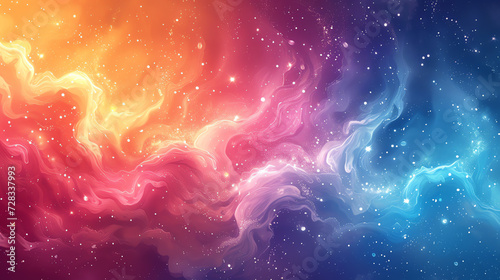 Hintergrund, bunter Farbverlauf Galaxien, Weltall