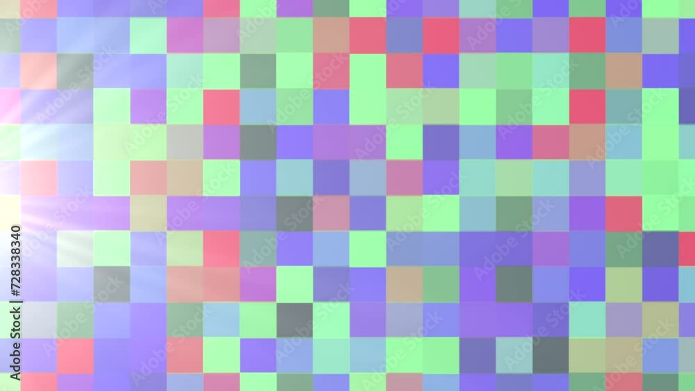 A colorful mosaic with red, green, and blue squares forming a checkerboard pattern. Red squares on the left, green on the right, and blue squares in the middle A colorful mosaic with red, green, and blue squares forming a checkerboard pattern. Red squares on the left, green on the right, and blue squares in the middle