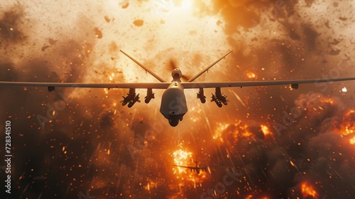 Modern drone warfare photo