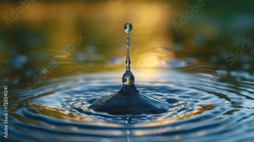 Macro Water Droplet Capture