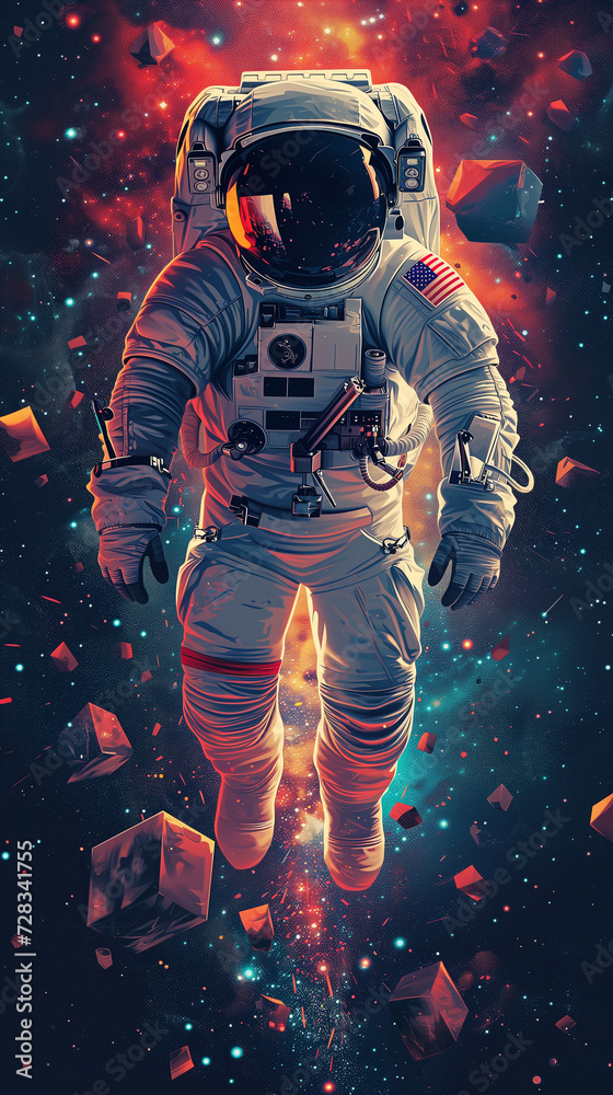 an illustration of an astronaut an illustration of an astronaut
