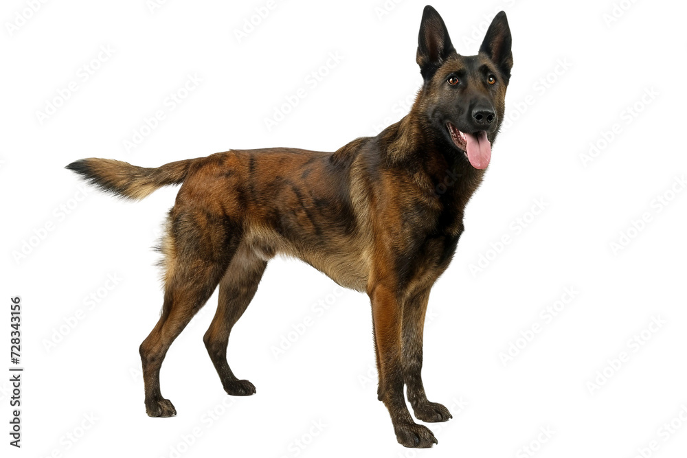 Dutch Shepherd Dog on Transparent Background