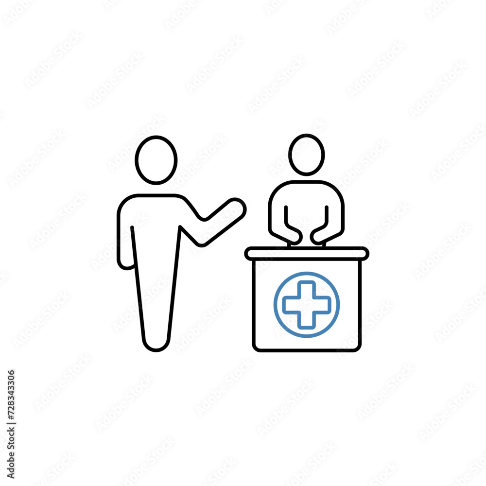 consultation concept line icon. Simple element illustration. consultation concept outline symbol design. consultation concept line icon. Simple element illustration. consultation concept outline symbol design.