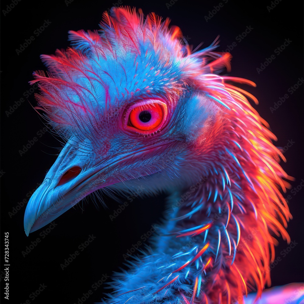 Fototapeta premium Neon animals