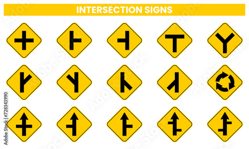 vector intersection signs collection Free Download vector intersection signs collection - GFXLoad