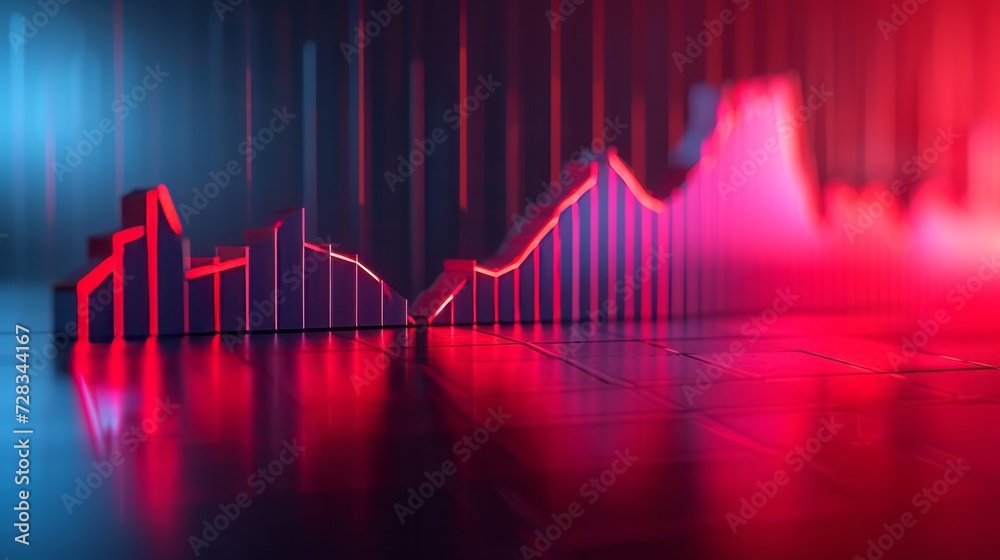 Visualizing Trends: Dual-Line Graph Illustrating Decline