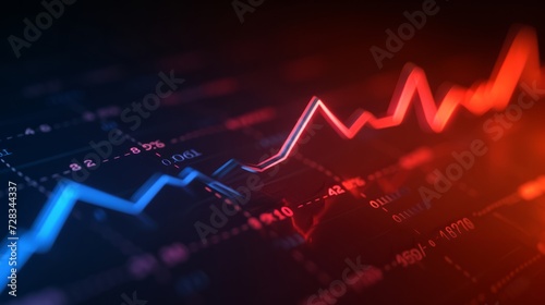 Visualizing Trends: Dual-Line Graph Illustrating Decline