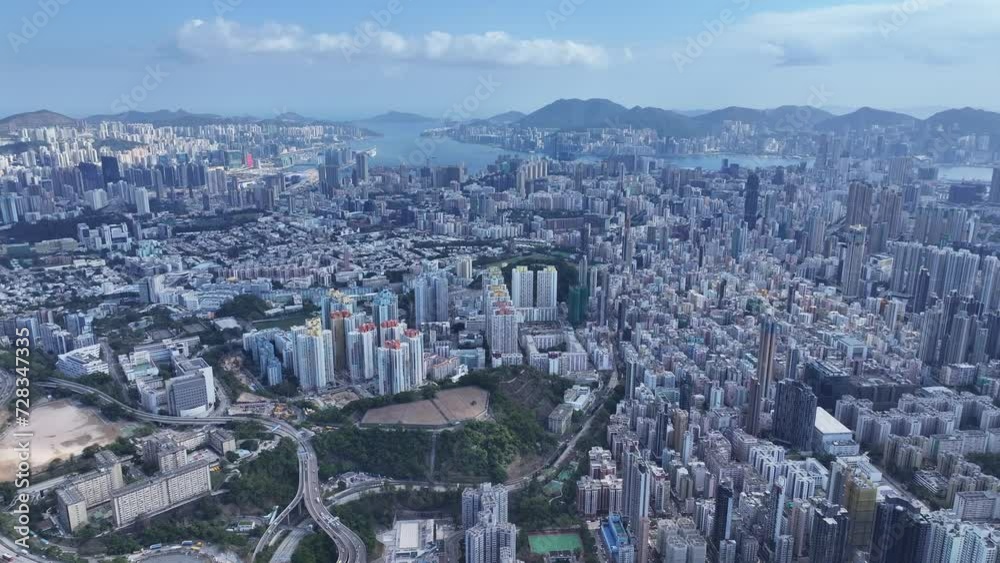 Hong Kong Kowloon Sham Shui Po Cheung Sha Wan Prince Edward Shek Kip Mei Nam Cheong, a mixture of old and new multi-story buildings with crowded old densely residential commercial downtown,Drone Hong Kong Kowloon Sham Shui Po Cheung Sha Wan Prince Edward Shek Kip Mei Nam Cheong, a mixture of old and new multi-story buildings with crowded old densely residential commercial downtown,Drone
