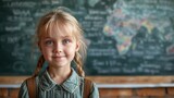 Classroom Charm: Schoolgirl Portrait