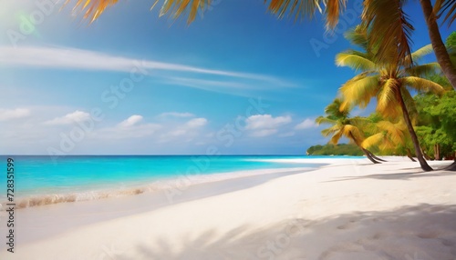 white sandy tropical summer beach background