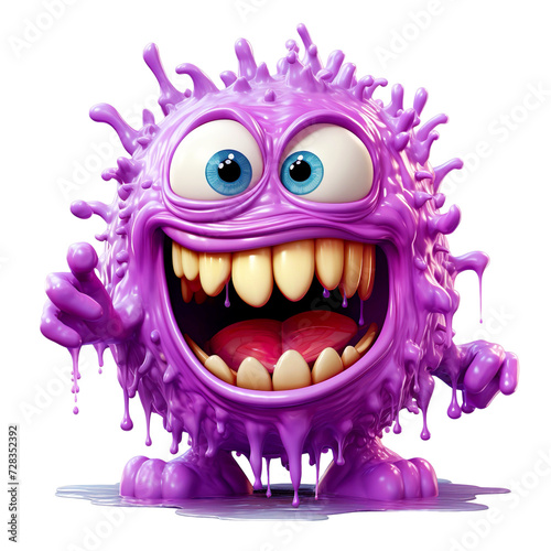 Funny_purple_gooey_monster_isolated_on_white