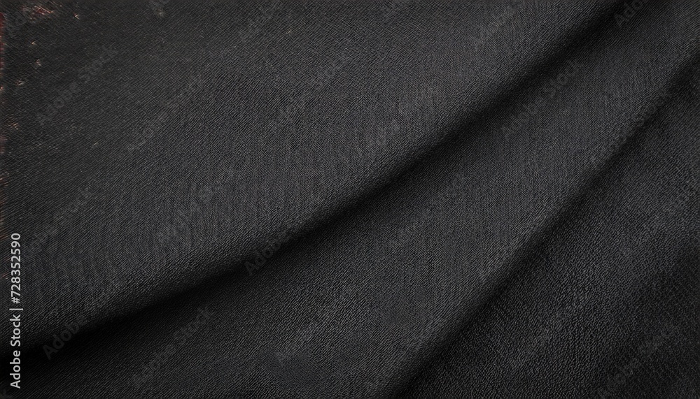 Fototapeta premium black fabric texture background dark clothing material