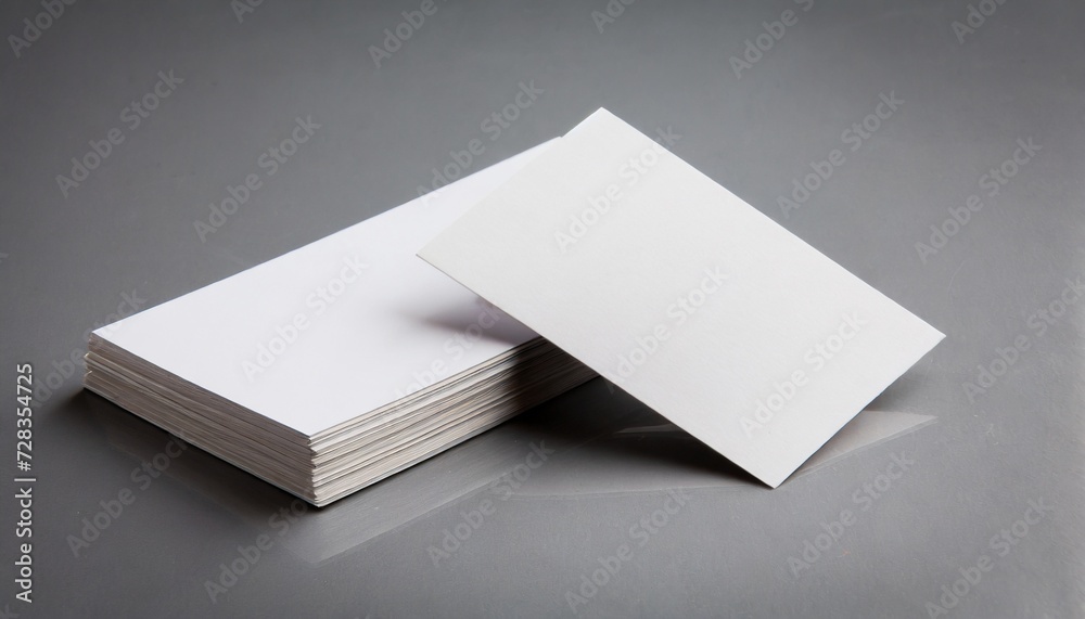 blank business cards on grey background texte logo blank business cards on grey background texte logo