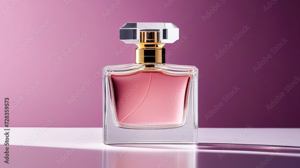 Scented Petal Symphony: Spring Floral Perfume Blend with Rose Background Scented Petal Symphony: Spring Floral Perfume Blend with Rose Background