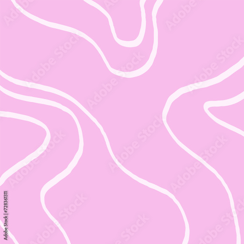 Abstract doodle grid with pink background . Squiggle and scribble texture of hand drawn uneven lines. Geometric textured backgroung for textile, cover, wrapping paper, wallpaper design.