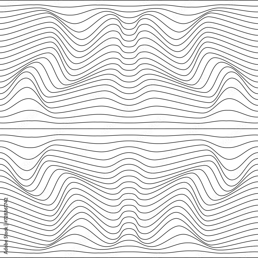 Abstract relief background with optical illusion of distortion. Vector illustration. Abstract relief background with optical illusion of distortion. Vector illustration.