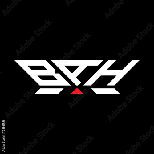 BAH letter logo vector design, BAH simple and modern logo. BAH luxurious alphabet design 