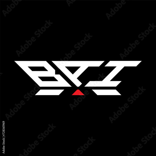 BAI letter logo vector design, BAI simple and modern logo. BAI luxurious alphabet design  