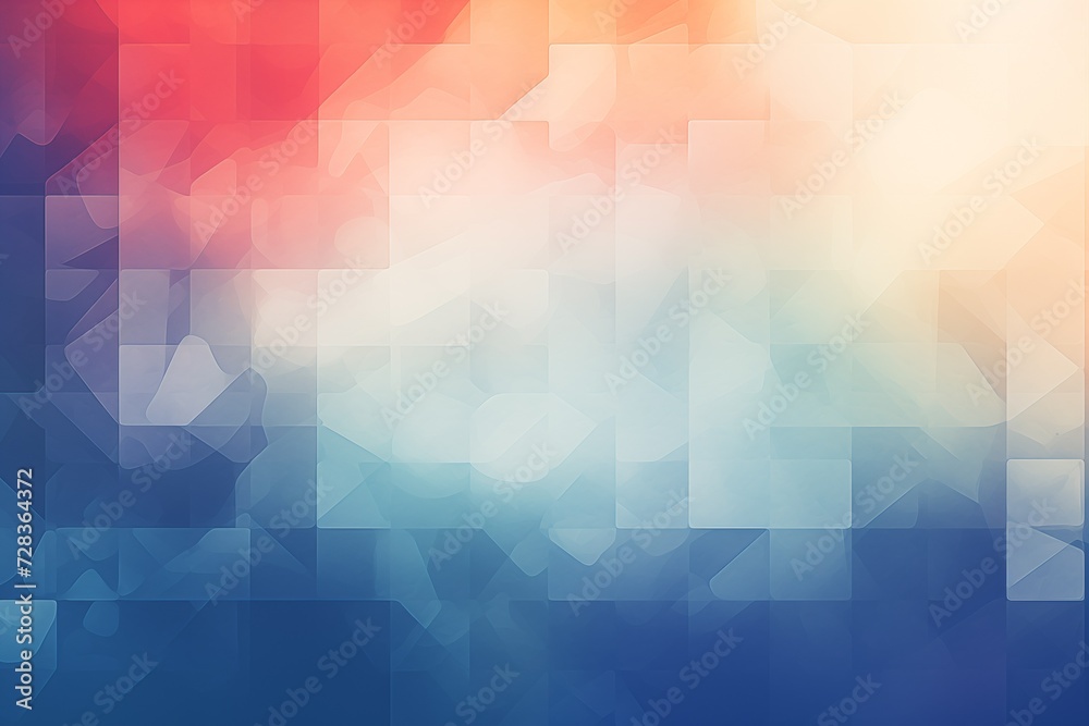 Obraz premium Abstract colorful background with geometric shapes. Ai generated.
