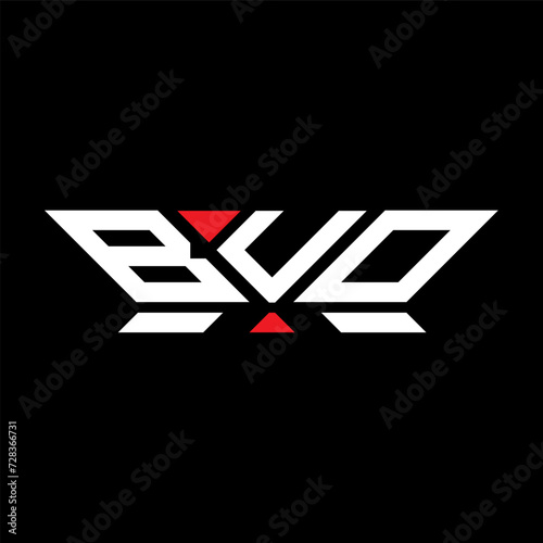 BUO letter logo vector design, BUO simple and modern logo. BUO luxurious alphabet design   photo