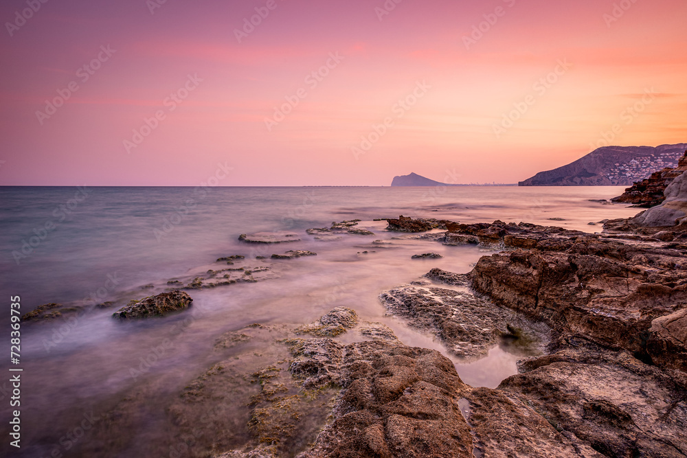 Gorgeous Sunset over Calpe, Costa Blanca, Spain Gorgeous Sunset over Calpe, Costa Blanca, Spain