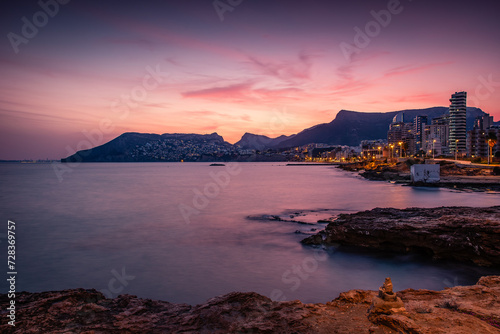 Gorgeous Sunset over Calpe, Costa Blanca, Spain