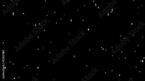 背景用透過素材・星のきらめき（キラキラ）
