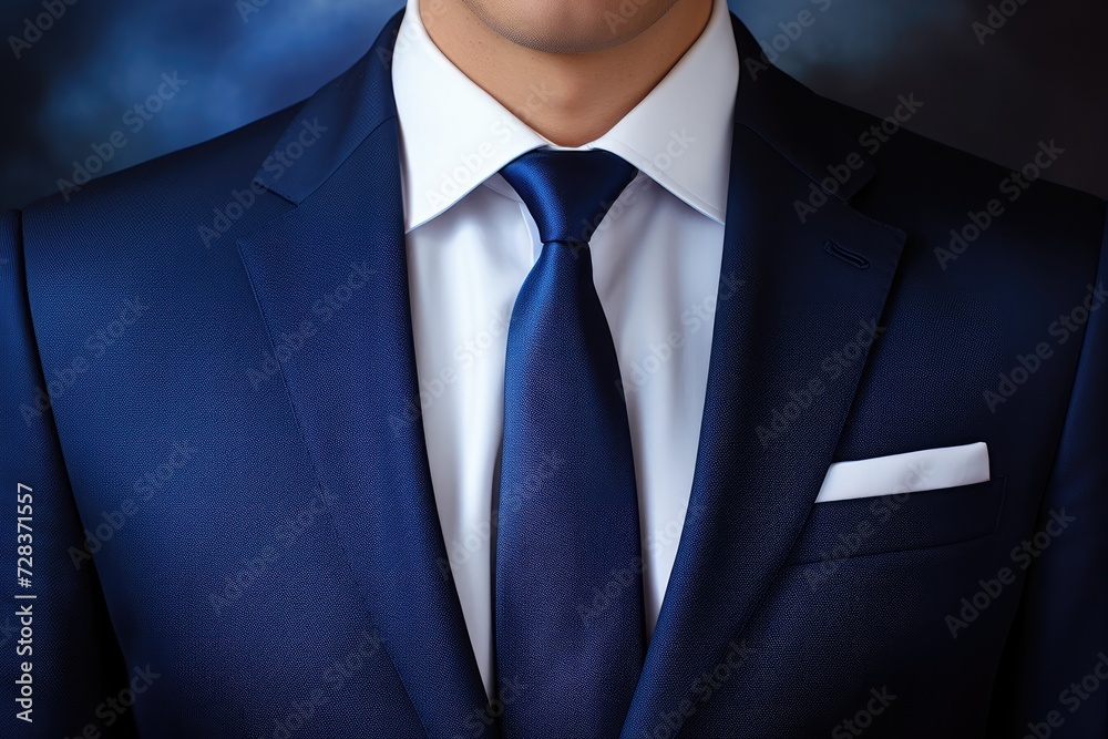 Detail on businessman in luxury modern suit for meeting. Generative Ai. Detail on businessman in luxury modern suit for meeting. Generative Ai.