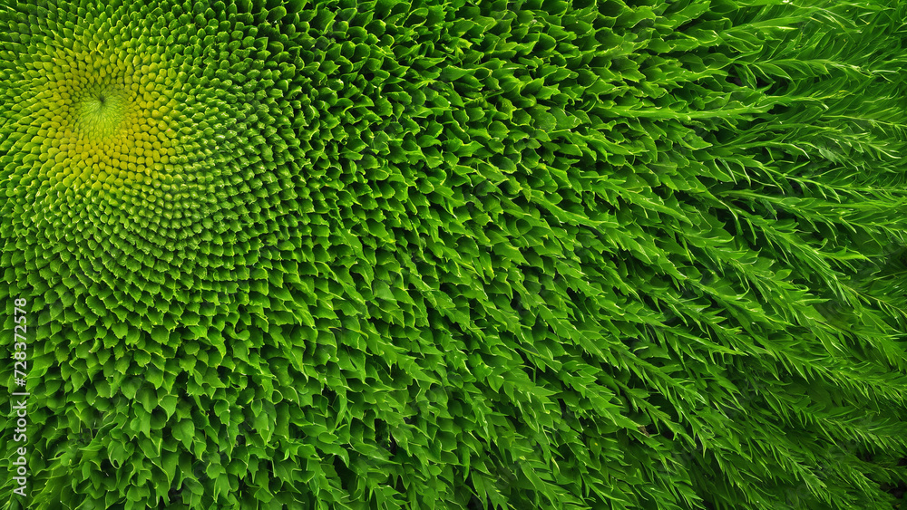 a close up of a sunflower with a green center, a close up of a sunflower with a green center,