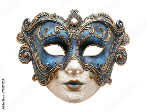 Opera carnival mask die cut. Mardi gras mask.