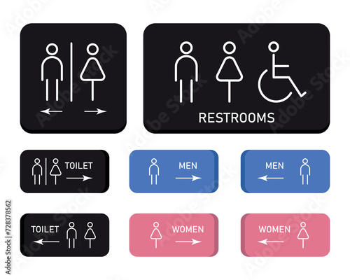 bathroom, black, body, boy, direction, disabled, door, female, gender, gentleman, girl, hygiene, icon, illustration, information, isolated, label, lady, lavatory, line, male, man, men, people, pictogr
