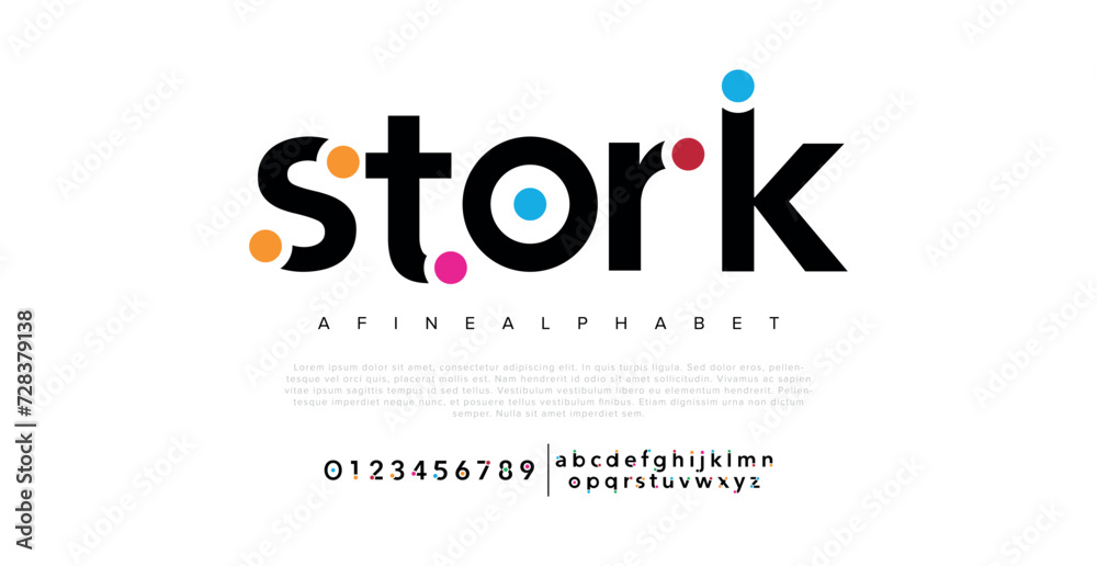 Stork Abstract modern urban alphabet fonts. Typography sport, simple, technology, fashion, digital, future creative logo font. vector illustration Stork Abstract modern urban alphabet fonts. Typography sport, simple, technology, fashion, digital, future creative logo font. vector illustration